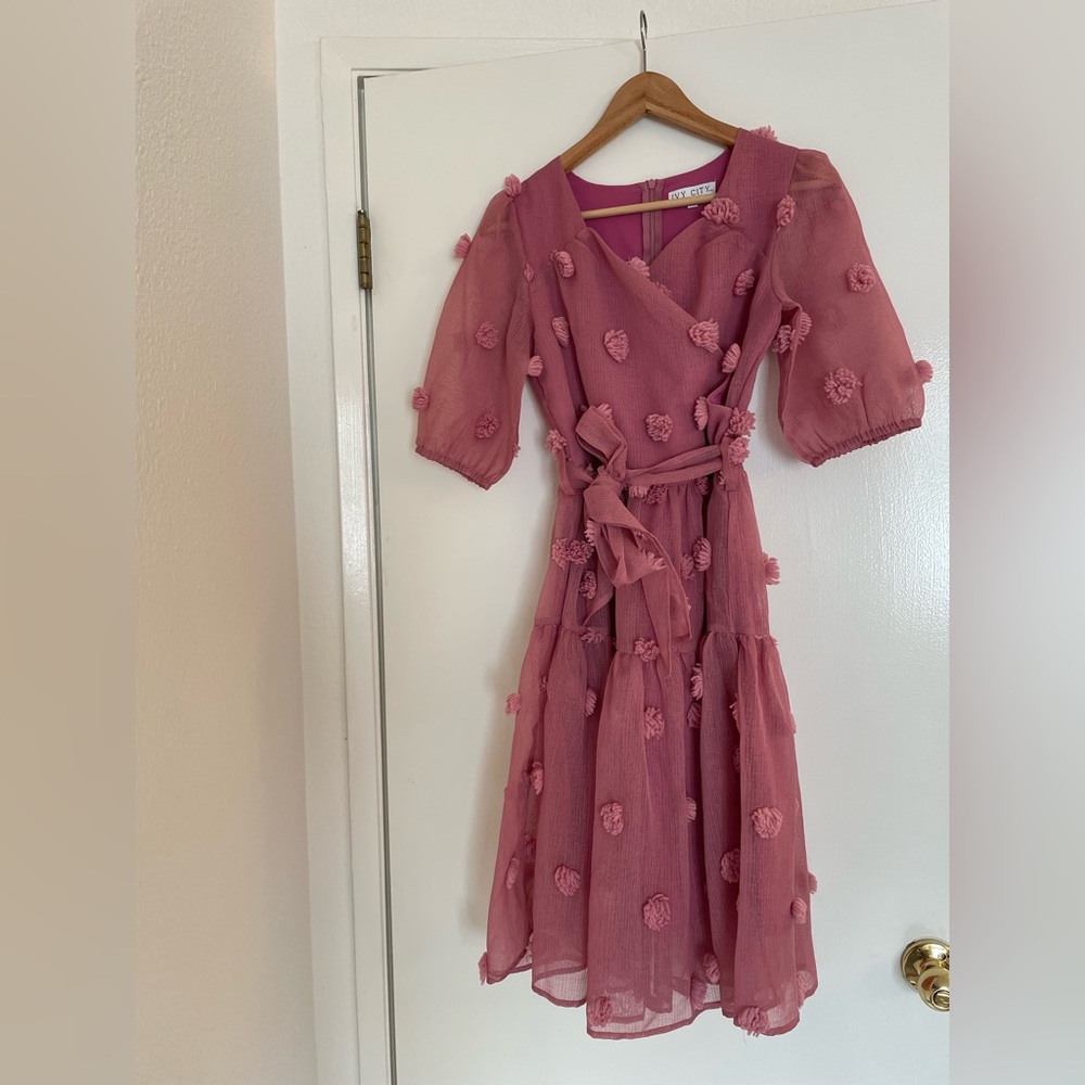 Ivy City Co First Love Pom Pom Dress